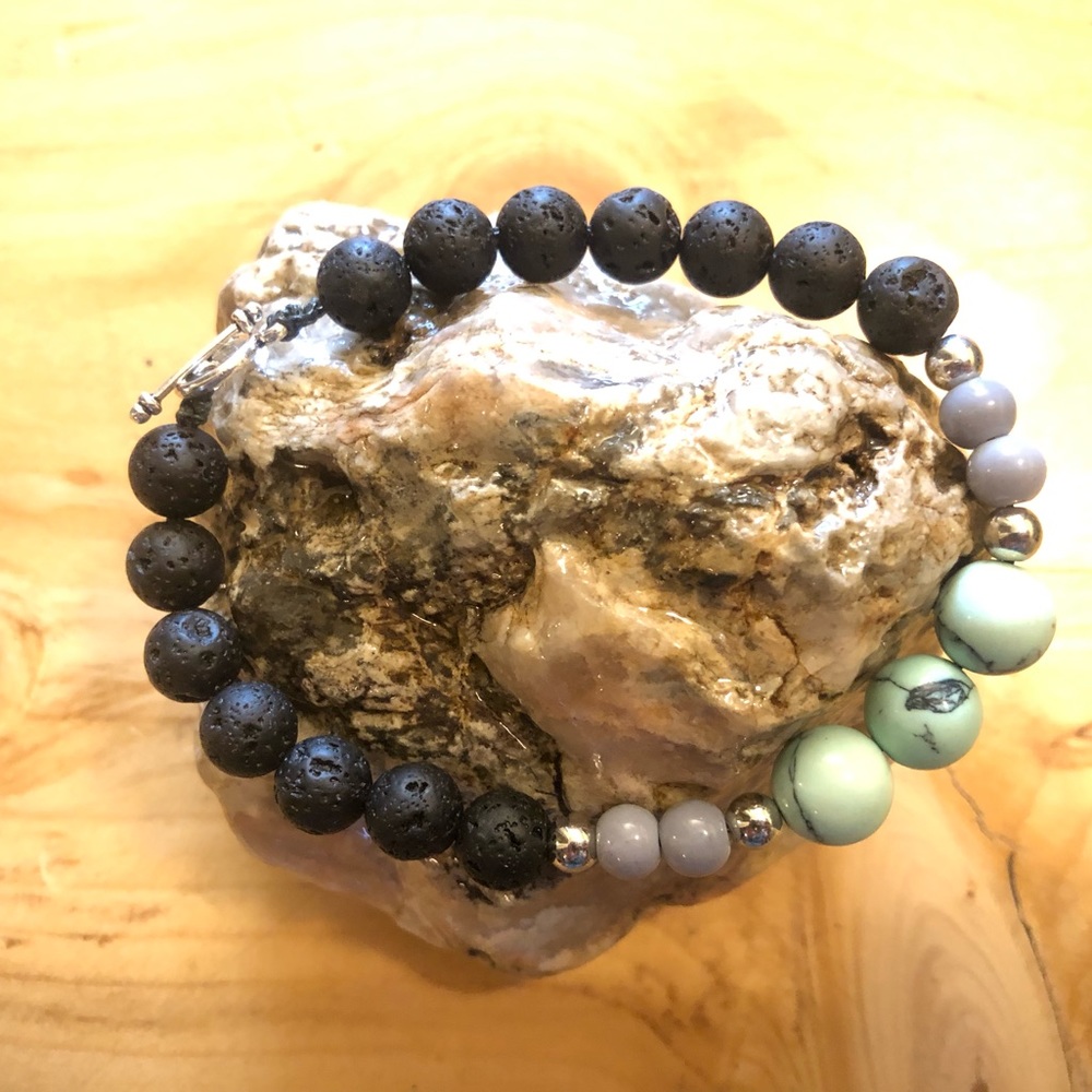Homemade high quality Lava Stone diffuser Bracelet